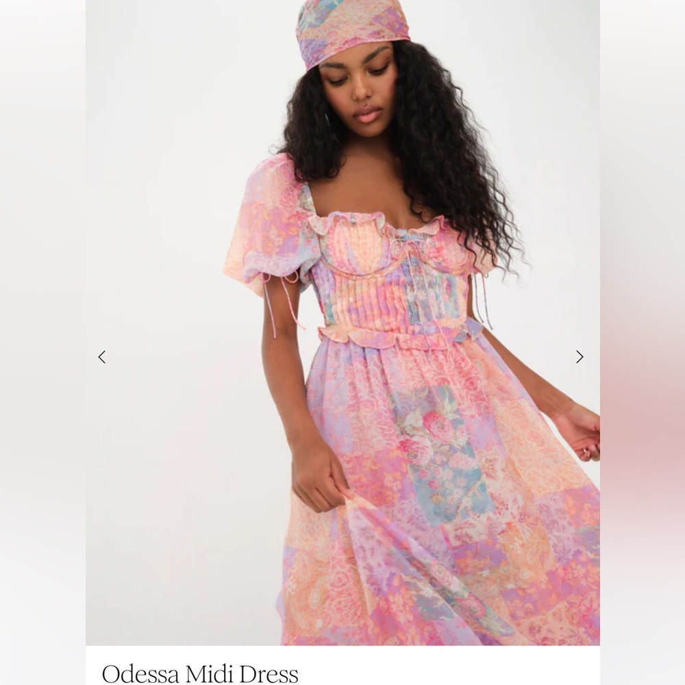 Odessa Midi Dress- For Love & Lemons